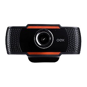 Webcam Oex Easy Usb 720p 30Fps Com Microfone W200 Preto - Oex
