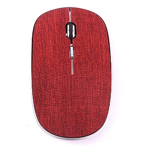 Mouse Oex Twill Sem Fio Bluetooth Em Tecido MS600 Vermelho - Oex