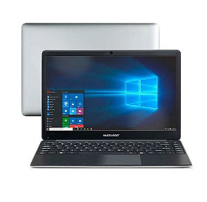 Notebook Multilaser PC230 Legacy Book Intel Celeron 4Gb, 64Gb 14.1 Pol. HD Windows 10 Cinza   - Multilaser