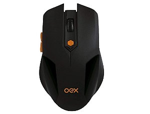 Mouse Gamer Vertex MS400 Óptico Sem Fio 6 Botões Preto - Oex