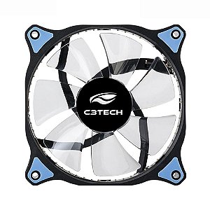 Cooler Fan C3Tech Storm 12cm Com LED Azul F7-L130BL - C3Tech