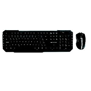 Kit teclado e mouse sem fio K-W40BK- C3tech