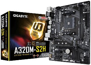 Placa-Mãe AMD Gigabyte GA-A320M-S2H, AM4, mATX, DDR4 - Gigabyte