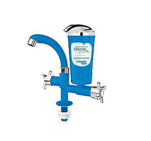 Purificador Água Declorador Ideale Eco Azul/ Cromado Bancada