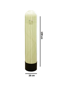 Tanque em Fibra FRP 10x54Cor Natural com Bocal 2.1/2"