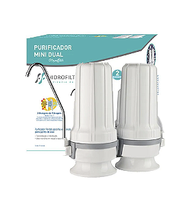 Purificador de Água Hidro Filtros 2 Etapas AS4 Mini Dual
