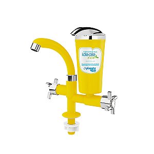 Purificador de Água de Bancada Ideale Eco Amarelo/ Cromado