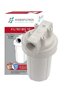 Filtro Remove Areia Poço Caixa d' Água Big Poe 10" 4200 L/h