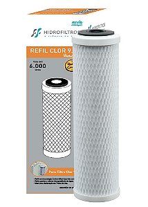 Refil Carvão Ativado Hidro Filter 9.3/4" para Filtros POU