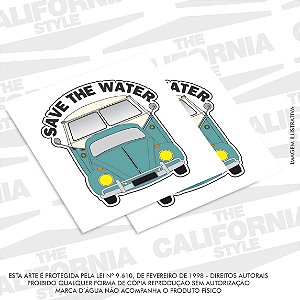 Sticker Aircooled Save The Water