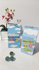 Caixa Milk Meu Alvo é o Céu ( Personalizável ) Pack com 10 Unidades