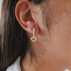 Argolinha com pingente de coração