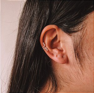 Piercing fake duplo bolinha
