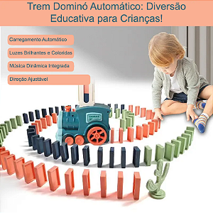 Trem Dominó Automático: A Diversão Educativa que Desafia a Imaginação das Crianças!