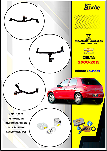 Engate Reboque Corsa Hatch 2002 a 2012 Fixo 700kg