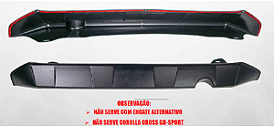 SPOILER TRASEIRO PP COROLLA CROSS 21/23 PRETO