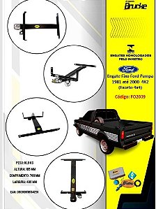 Engate Fixo Ford Pampa 1981 até 2000  4X2 (Exceto 4x4)  FO2039
