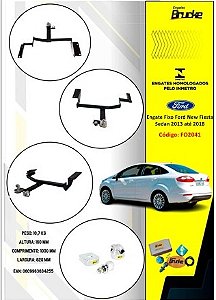 Engate Fixo Ford New Fiesta Sedan 2013 até 2018 FO2041