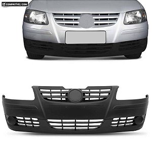 P/choque Plast GOL G IV (4) Parati G4 / Saveiro G4 2005 / 2010 DIANTEIRO PRETO LISO / TEXT s/ FURO