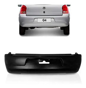 P/choque Plast GOL G IV (4) 2005 / 2010 TRASEIRO PRETO LISO / TEXT(suporte metal)