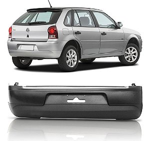 P/choque Plast GOL G V  (5) 2009 / 2012 TRASEIRO PRETO LISO (suporte metal)