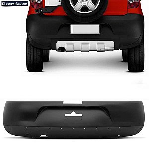 P/choque Plast CROSSFOX 2003 / 2007 TRASEIRO PRETO Texturizado