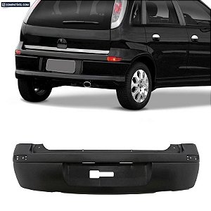 P/choque Plast CORSA II - HATCH 2002 / 2008  TRASEIRO PRETO LISO