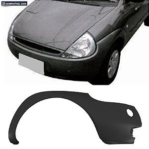 P/choque Plast KA - GL / CLX / IMAGE 1997 / 2002 DIANTEIRO PRETO LADO DIREITO