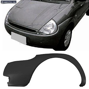 P/choque Plast KA - GL / CLX / IMAGE 1997 / 2002 DIANTEIRO PRETO LISO LADO ESQUERDO