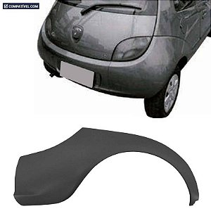 P/choque Plast KA 1997 / 2001 TRASEIRO PRETO LISO LADO DIREITO