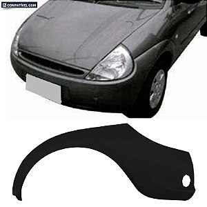 P/choque Plast KA 1997 / 2001 TRASEIRO PRETO LISO LADO ESQUERDO