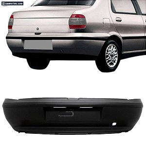 P/choque Plast SIENA 1996 / 2000 TRASEIRO PRETO LISO