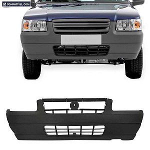 P/choque Plast UNO FIRE WAY ECONOMY (33073) 2008 / 2011 DIANTEIRO CINZA Texturizado  / Grade Estreita