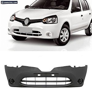 P/choque Plast CLIO 1.0 2012 /  DIANTEIRO PRETO LISO C/FURO