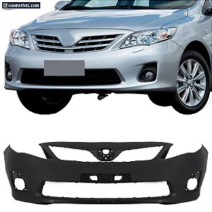 P/choque Plast COROLLA 2012 / 2014 TRASEIRO PRETO LISO