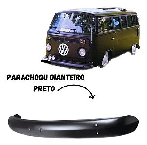 P/choque Aço KOMBI CLIPPER 1976 / 1997 DIANTEIRA PRETA