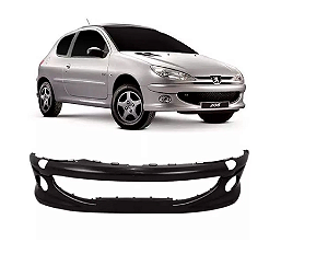 P/choque Plast PEUGEOT - MOD 206-  HATCH (BOCÃO) 2001 / 2010 DIANTEIRO PRETO S/ ALMOFADA