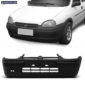 Parachoque Corsa Wind / Super / Pick-up 94/99 Dianteiro Preto Texturizado s/ Spoiler