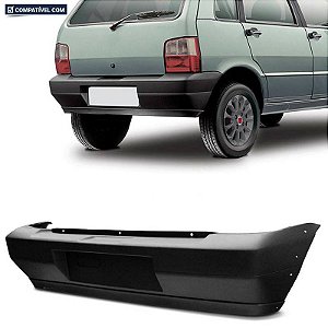 Parachoque Uno Fire Restyling 04/10 Traseiro Preto Texturizado
