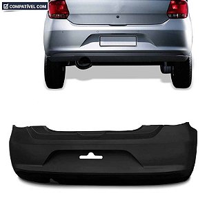 Parachoque Gol Ger. 6  13/16 Traseiro Preto Liso