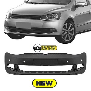 Parachoque Gol Ger. 6 / Voyage 13/16 Dianteiro Preto Liso c/ Furo e Suporte p/ Sensor