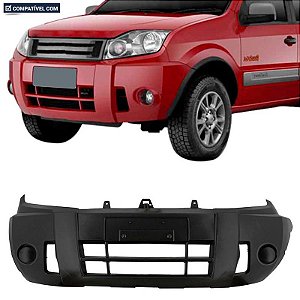 Parachoque Ecosport 08/12 Dianteiro Preto Liso s/furo