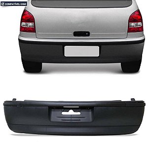 Parachoque Gol Ger.3  03/05 Traseiro Preto Liso c/ Friso