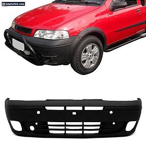 Parachoque Strada Adventure Restyling 1 02/04 Dianteiro Preto Texturizado c/ Farol