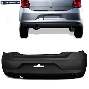 Parachoque Gol Ger. 6  13/16 Traseiro Preto Liso C/Refletor