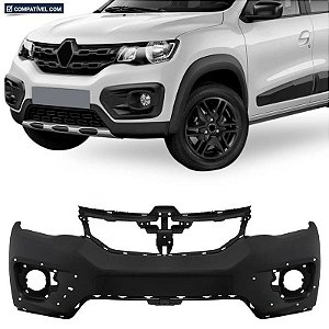 Parachoque Kwid Outsider 19/... Dianteiro Preto Liso