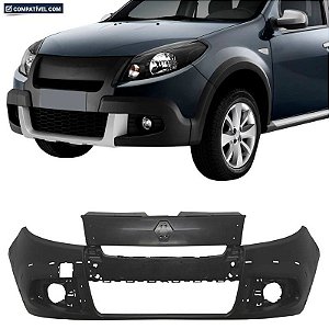 Parachoque Sandero Stepway 11/14 Dianteiro Preto Liso