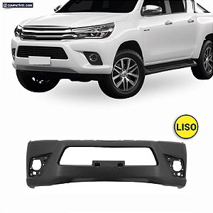 Parachoque Hilux 16/18 Dianteiro Preto Liso             Cab. Dupla s/ Grade