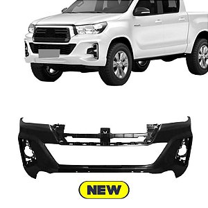 Parachoque Hilux 18/21 Dianteiro Preto Liso s/ Grade