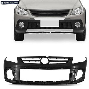 Parachoque Saveiro Cross G5 09/13 Dianteiro Preto Liso